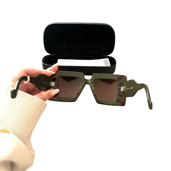 LOEWE Anagram‎ Square Sunglasses w Case NEW NWOT main image 4